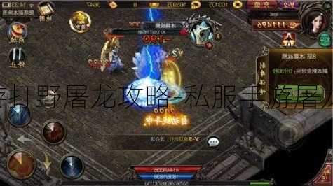 传奇私服手游打野屠龙攻略-私服手游屠龙攻略大公开!