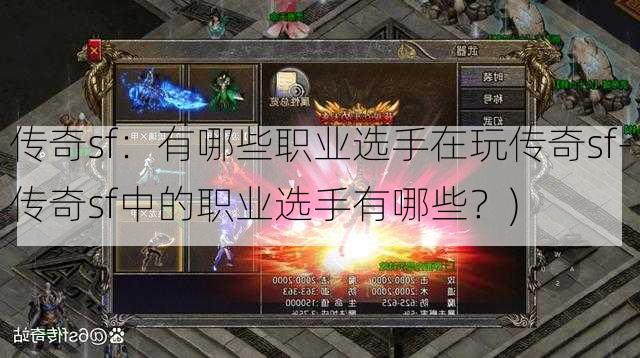 传奇sf：有哪些职业选手在玩传奇sf-传奇sf中的职业选手有哪些？)