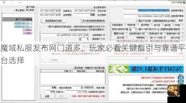 魔域私服发布网门道多，玩家必看关键指引与靠谱平台选择