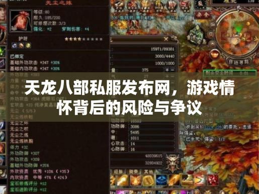 天龙八部私服靠谱吗？深度分析利弊与风险  第3张