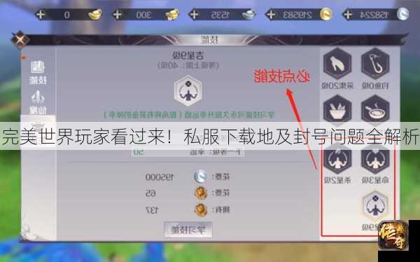 完美世界玩家看过来！私服下载地及封号问题全解析
