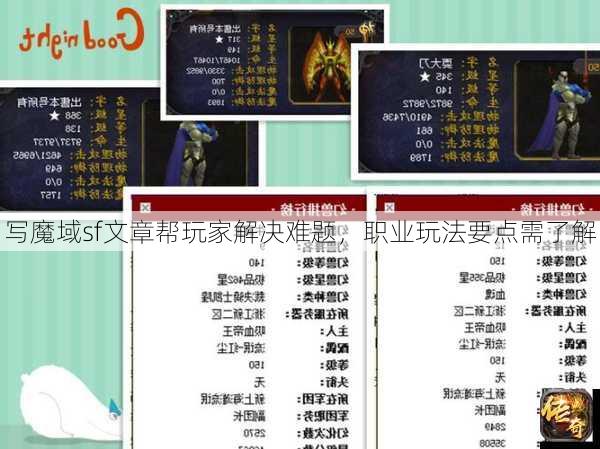 写魔域sf文章帮玩家解决难题，职业玩法要点需了解  第2张