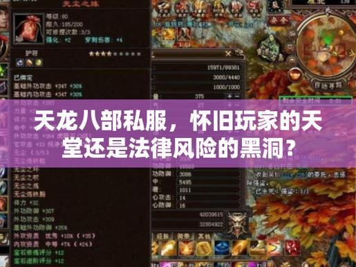 天龙八部SF私服乱象揭秘：违规、监管逃避与玩家须知  第4张